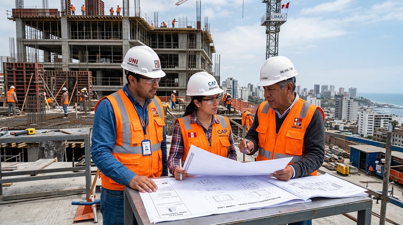 Equipo Técnico MAES Perú en Obra